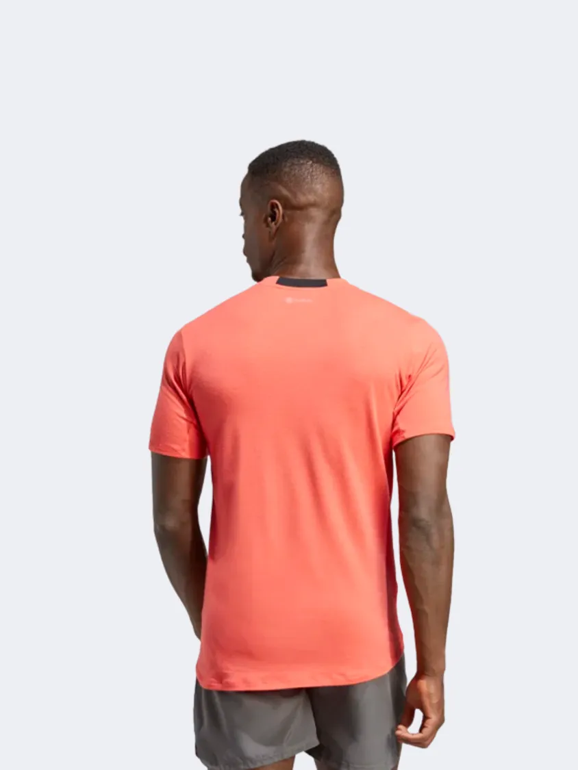 Adidas Designed For Training Men Training T-Shirt Bright Red