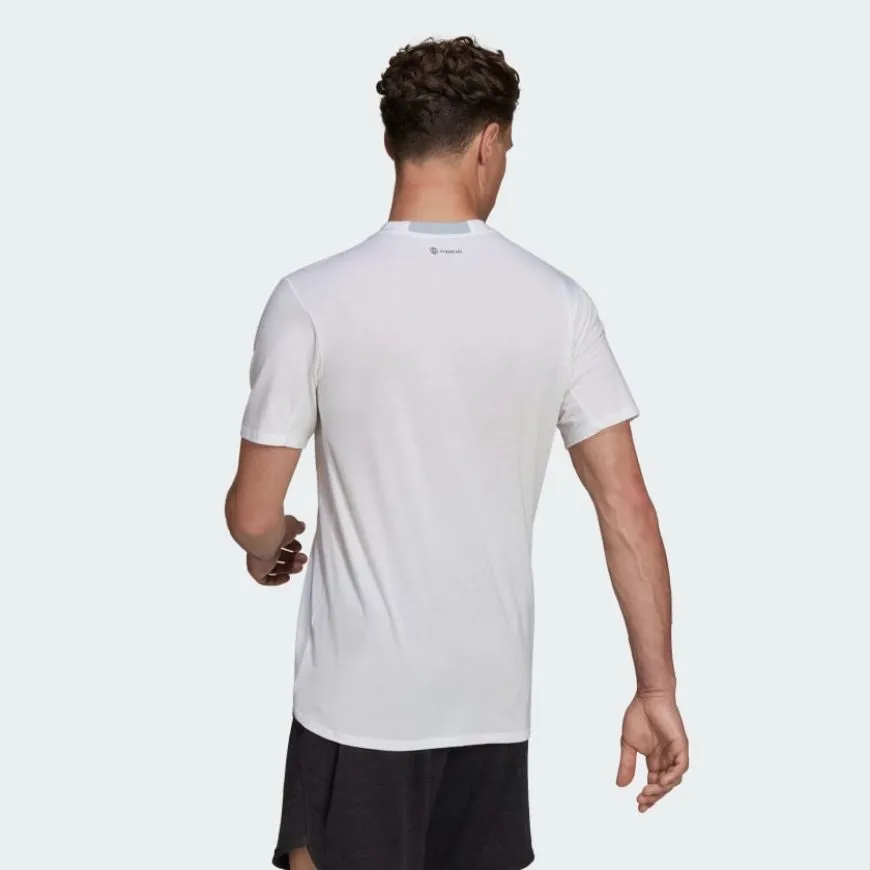 Adidas Designed For Training Men Training T-Shirt White