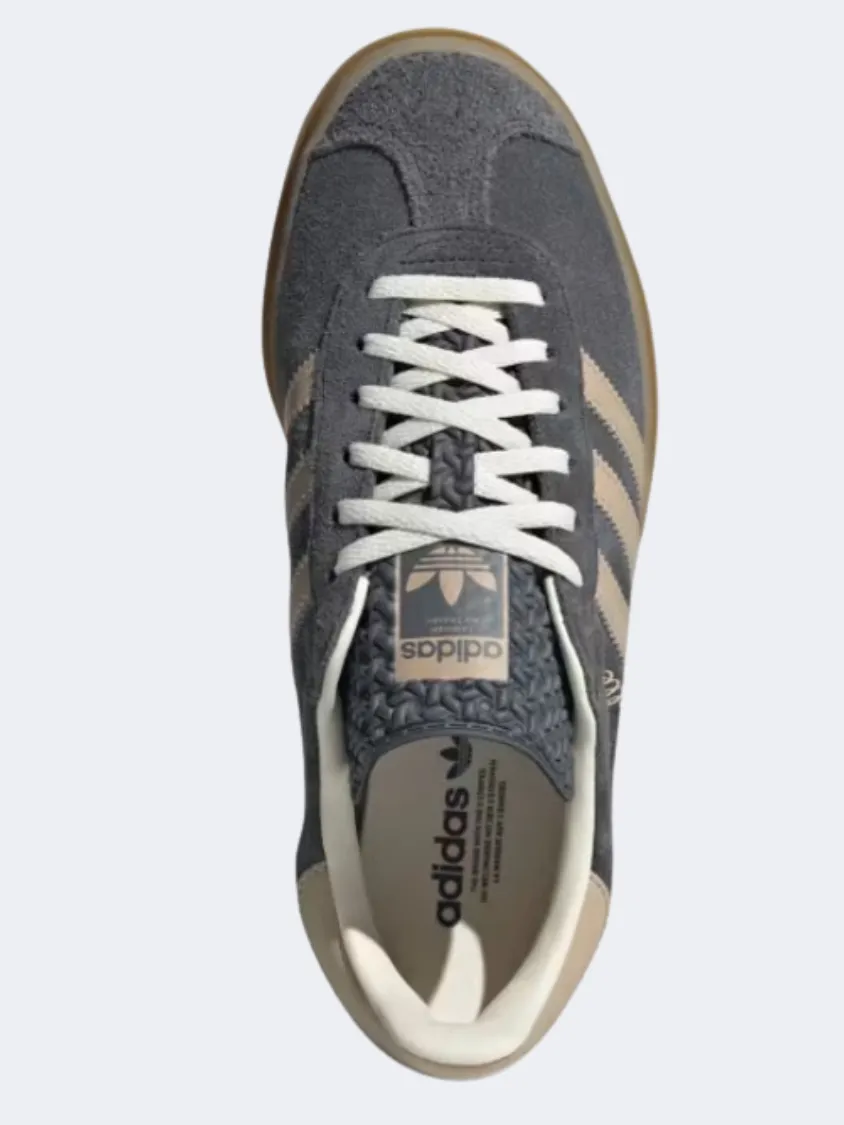 Adidas Gazelle Bold Women Original Shoes Grey/Beige/Cream