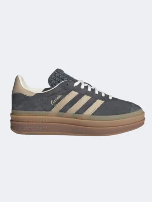 Adidas Gazelle Bold Women Original Shoes Grey/Beige/Cream