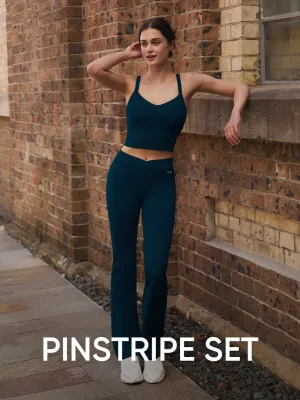 Airywin Pinstripe Set (Leggings & Sports Bra)