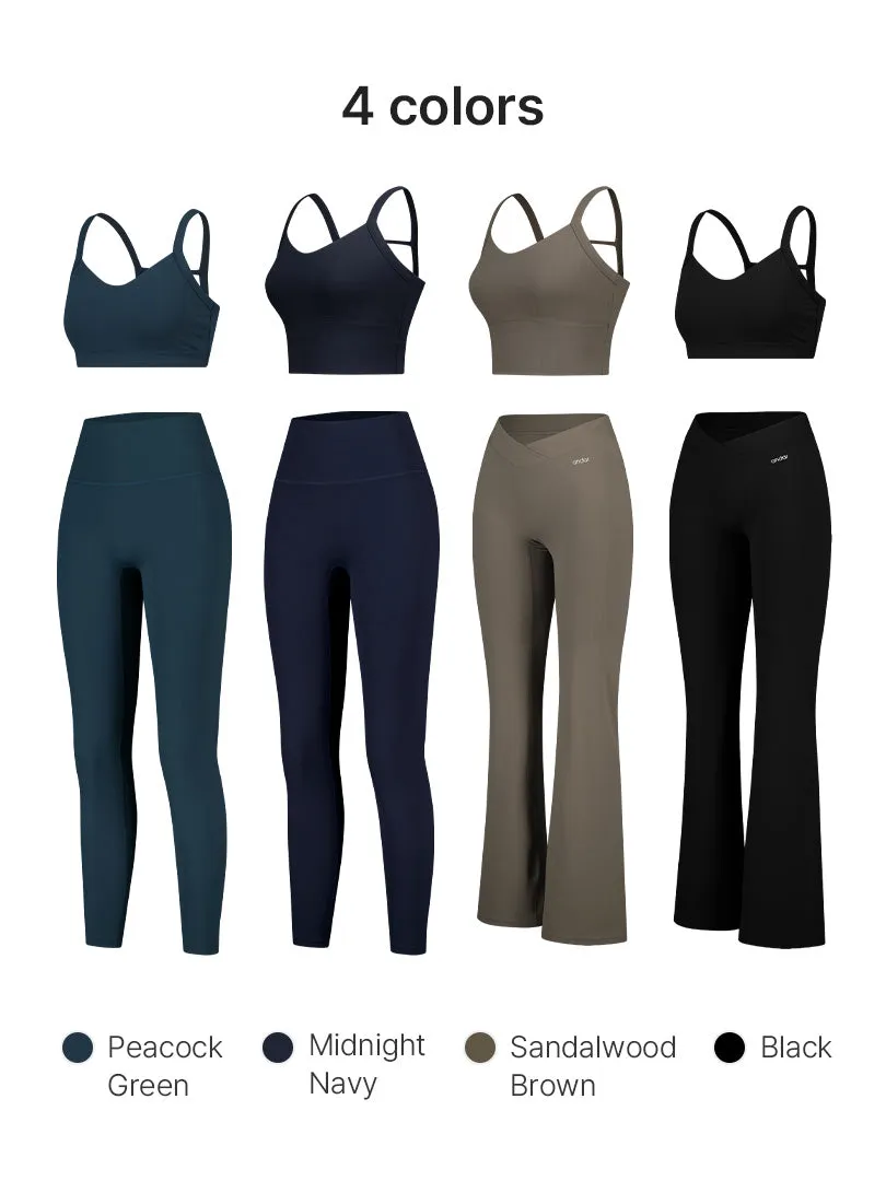 Airywin Pinstripe Set (Leggings & Sports Bra)