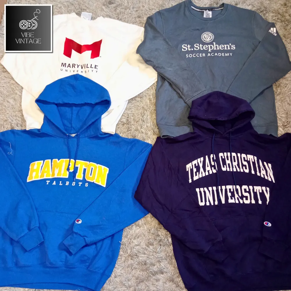 AMERICAN UNIVERSITY & SPORTS SWEATSHIRTS/HOODIES - 20 PCS