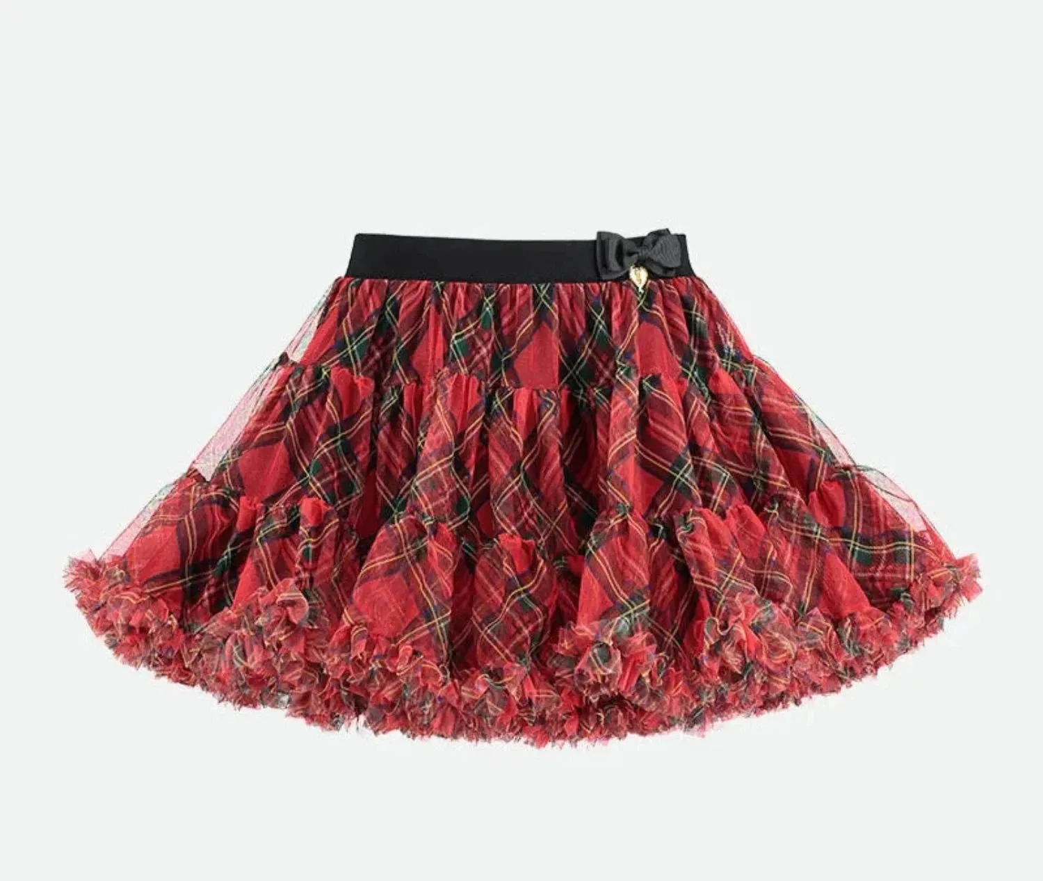 Angel's Face Girls Nancy RED TARTAN Tutu Skirt