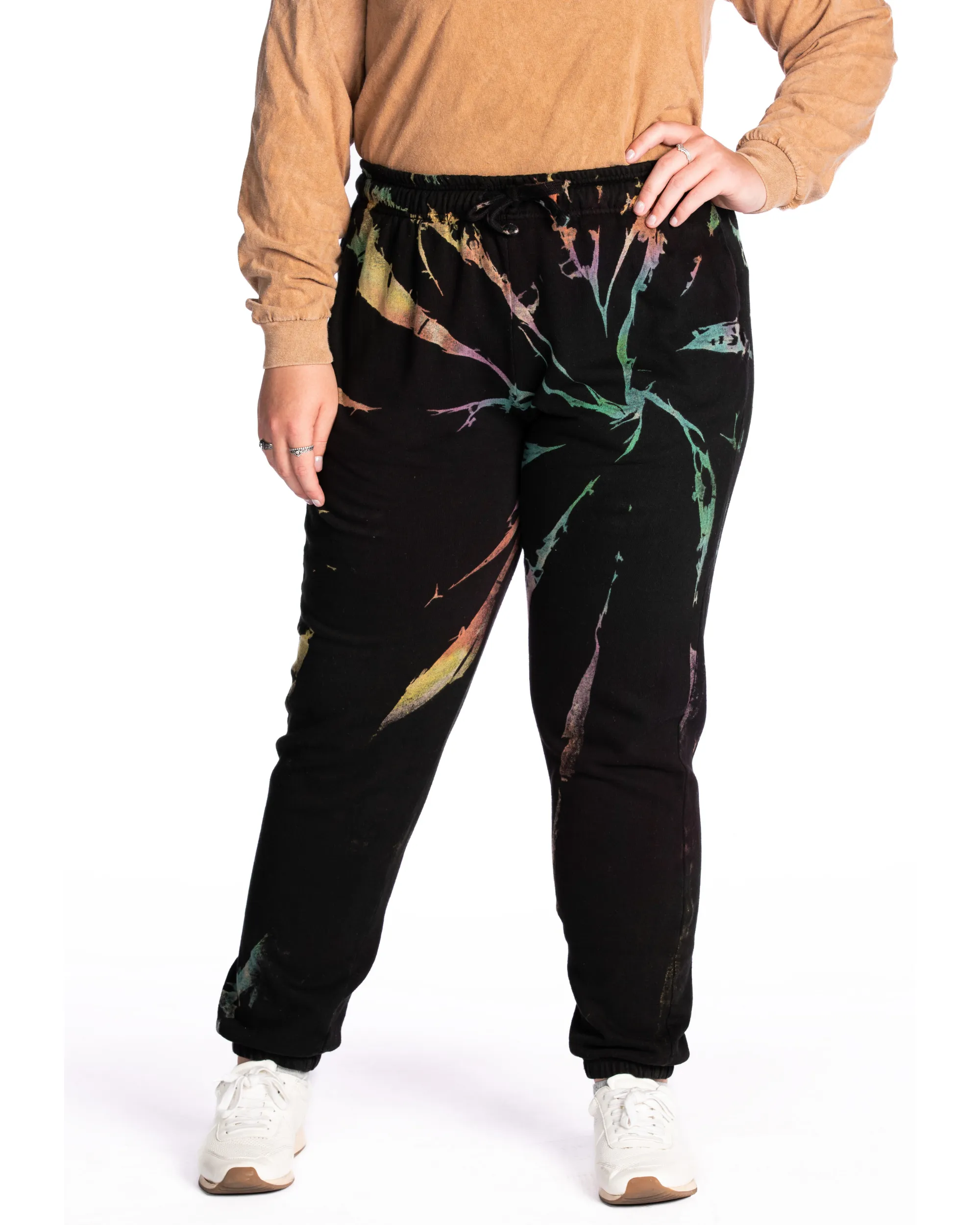 Aurora Spiral Tie Dye Premium Fleece Sweatpants