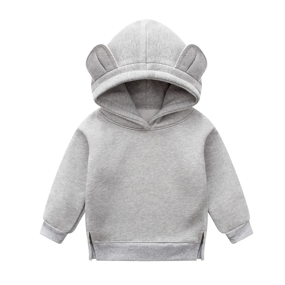 Baby Boys Girls Clothes Cute Hoodies Thicken Fleece Sweatshirt Kid's clothing.