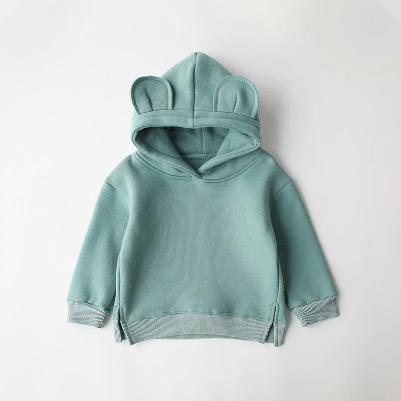 Baby Boys Girls Clothes Cute Hoodies Thicken Fleece Sweatshirt Kid's clothing.