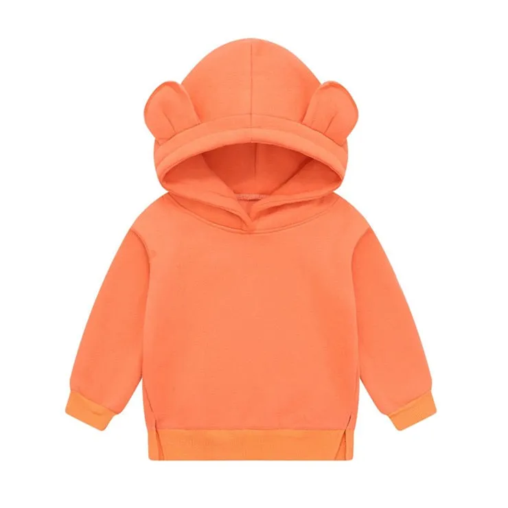 Baby Boys Girls Clothes Cute Hoodies Thicken Fleece Sweatshirt Kid's clothing.