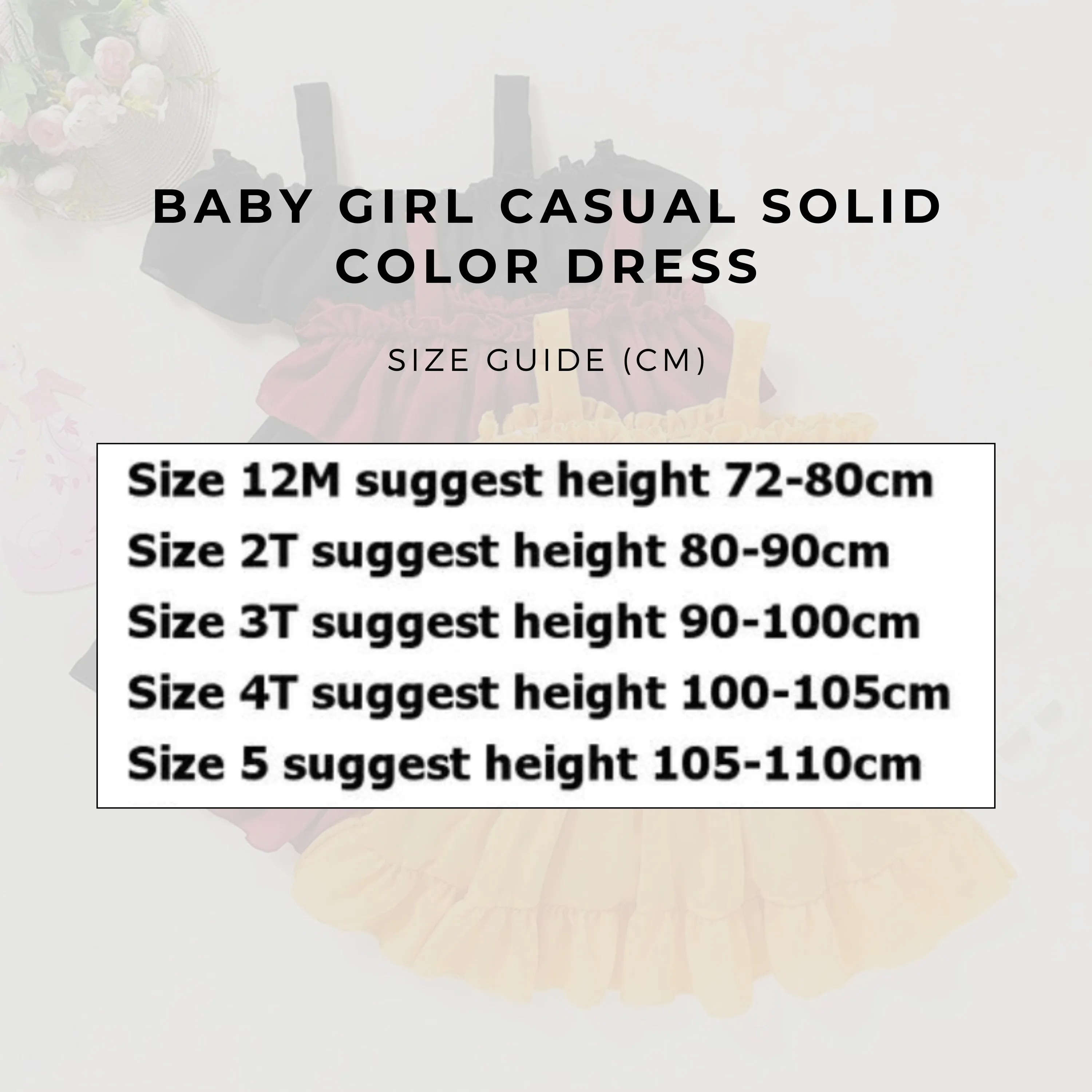 Baby Girl Casual Solid Color Dress