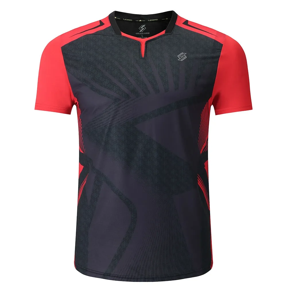 Badminton Volleyball Sportswear Golf Tennis Men sports Table Tennis Quick dry Running Exercise training Shirt