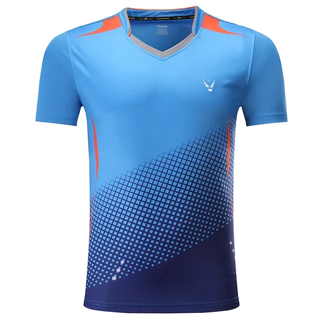 Badminton Volleyball Sportswear Golf Tennis Men sports Table Tennis Quick dry Running Exercise training Shirt