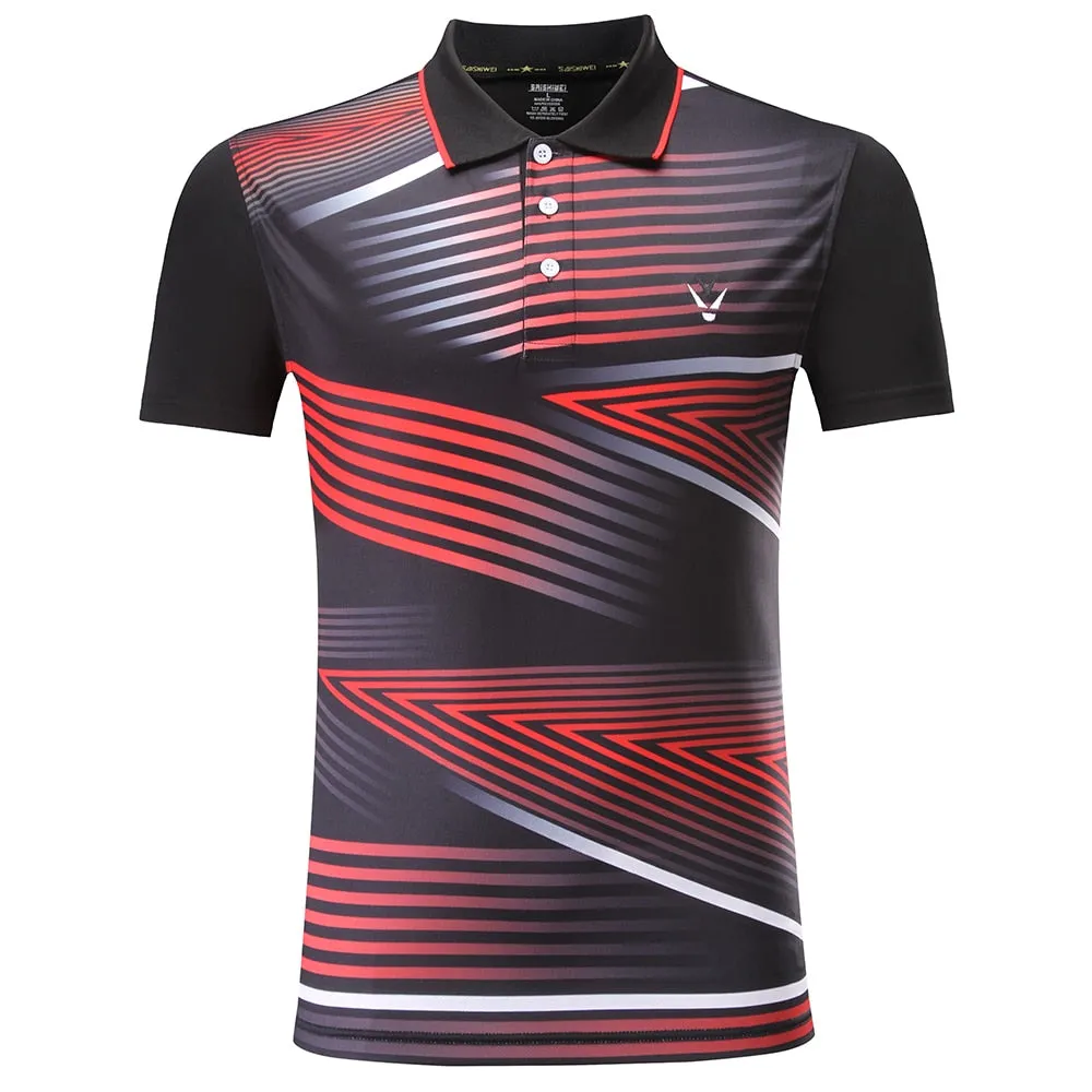 Badminton Volleyball Sportswear Golf Tennis Men sports Table Tennis Quick dry Running Exercise training Shirt