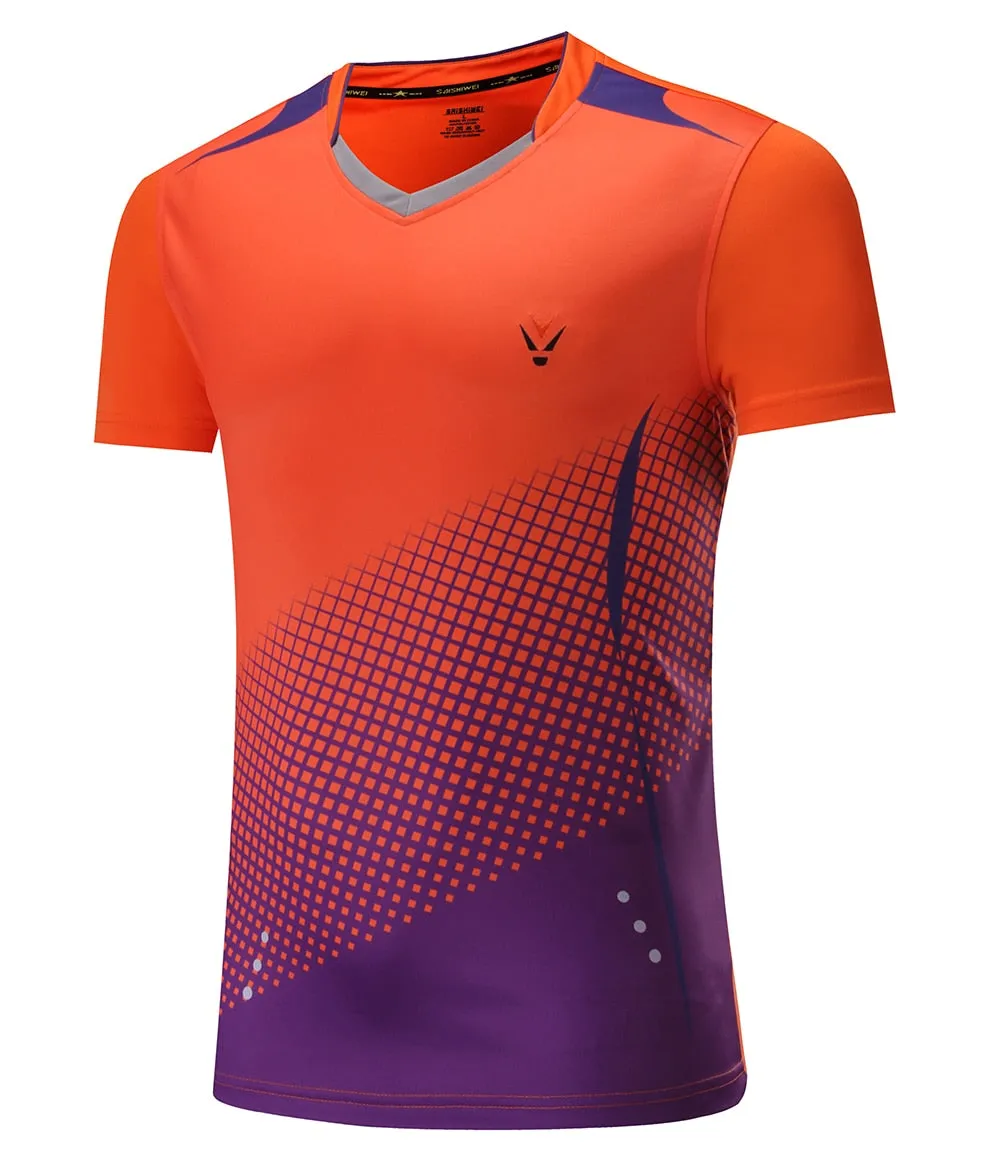 Badminton Volleyball Sportswear Golf Tennis Men sports Table Tennis Quick dry Running Exercise training Shirt