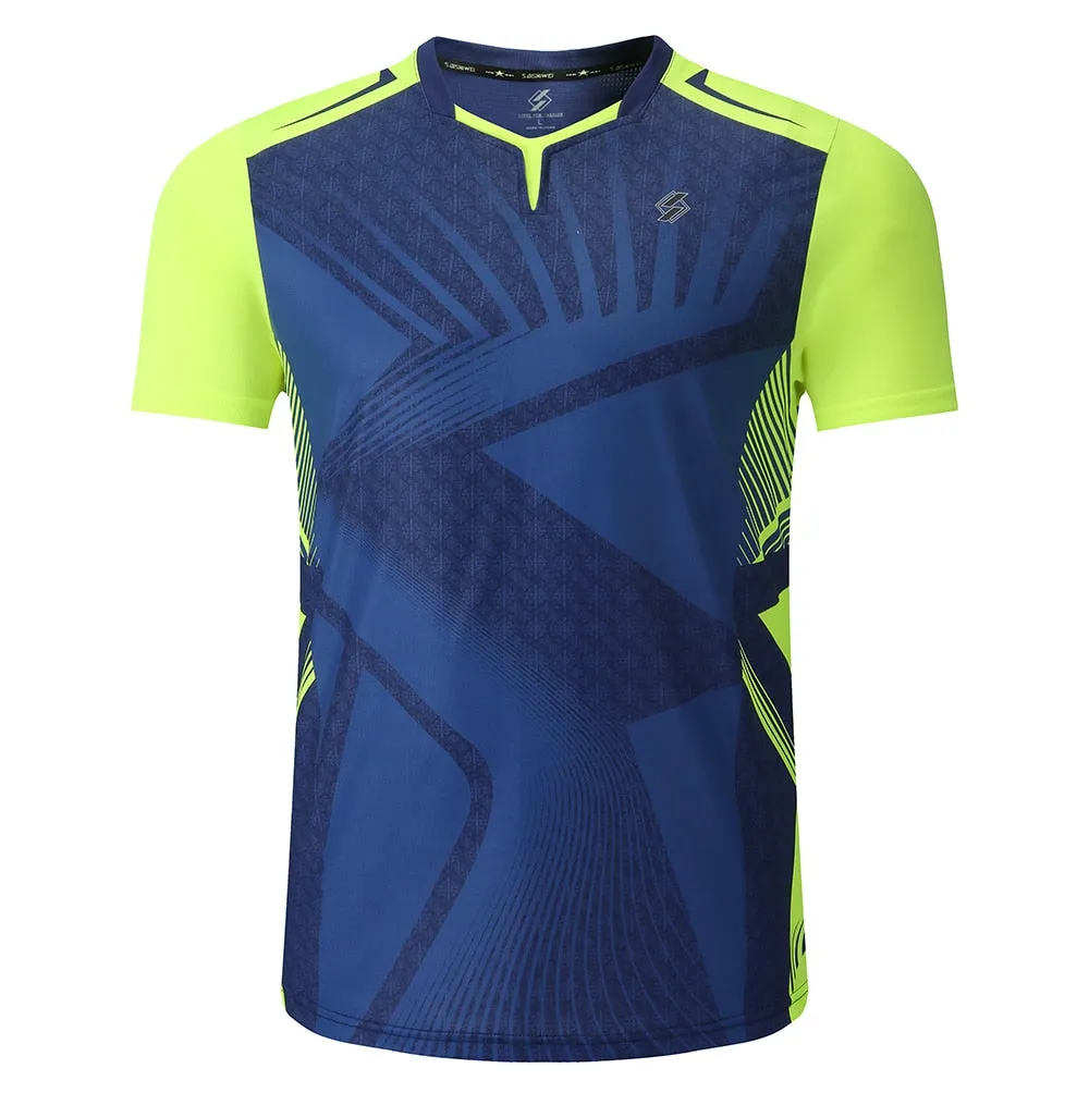 Badminton Volleyball Sportswear Golf Tennis Men sports Table Tennis Quick dry Running Exercise training Shirt