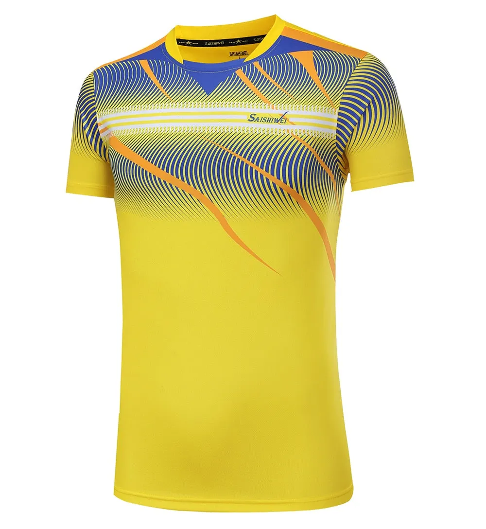 Badminton Volleyball Sportswear Golf Tennis Men sports Table Tennis Quick dry Running Exercise training Shirt