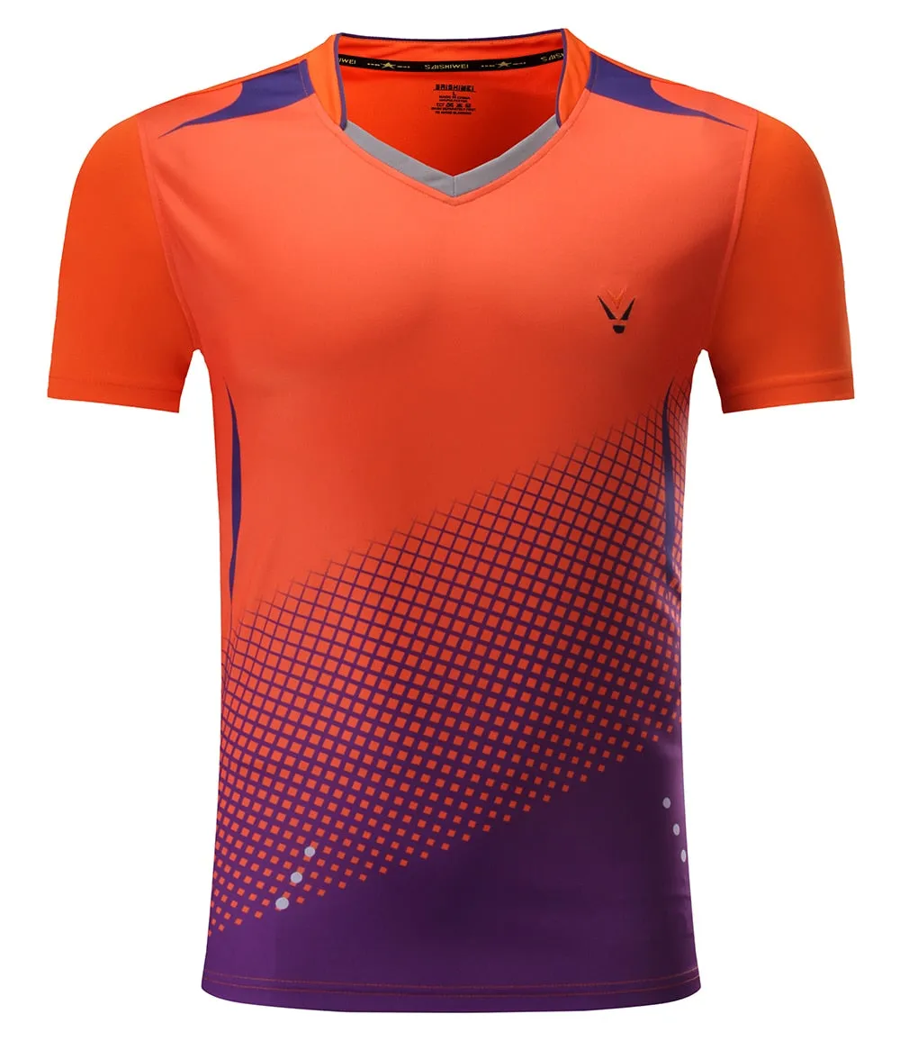 Badminton Volleyball Sportswear Golf Tennis Men sports Table Tennis Quick dry Running Exercise training Shirt