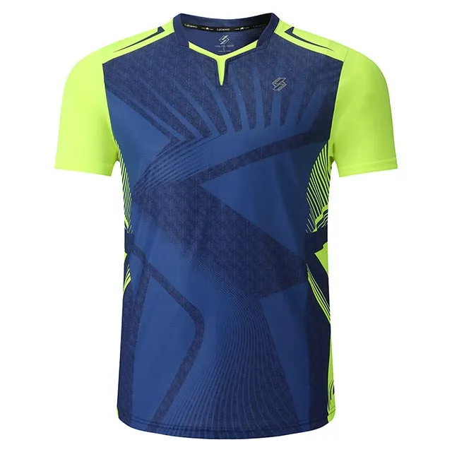 Badminton Volleyball Sportswear Golf Tennis Men sports Table Tennis Quick dry Running Exercise training Shirt