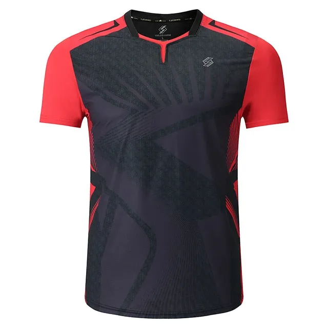 Badminton Volleyball Sportswear Golf Tennis Men sports Table Tennis Quick dry Running Exercise training Shirt