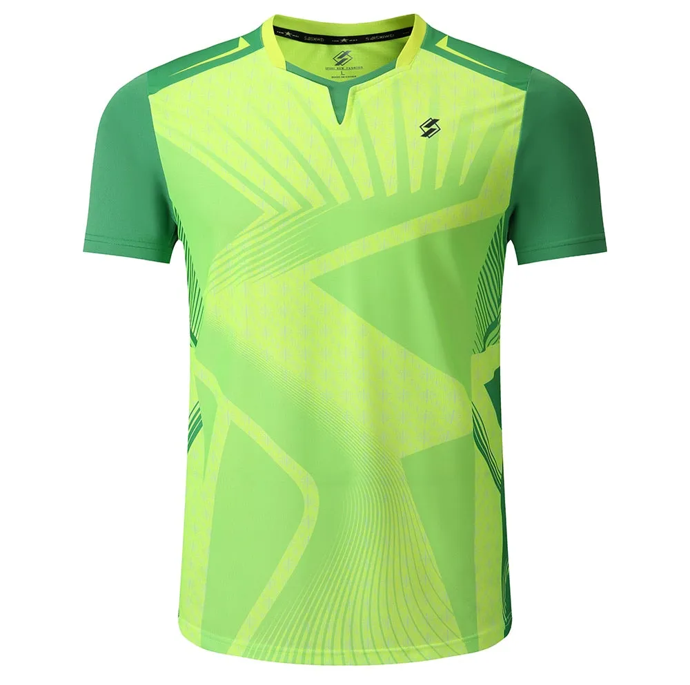 Badminton Volleyball Sportswear Golf Tennis Men sports Table Tennis Quick dry Running Exercise training Shirt