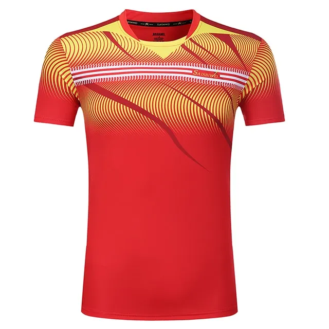 Badminton Volleyball Sportswear Golf Tennis Men sports Table Tennis Quick dry Running Exercise training Shirt