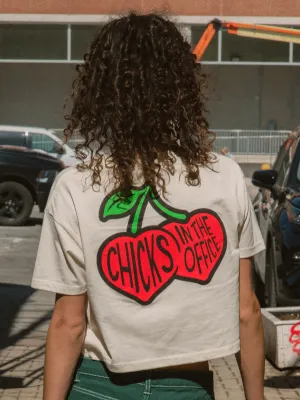 BARSTOOL SPORTS CHICKS IN THE OFFICE CROP TEE  - CLEARANCE