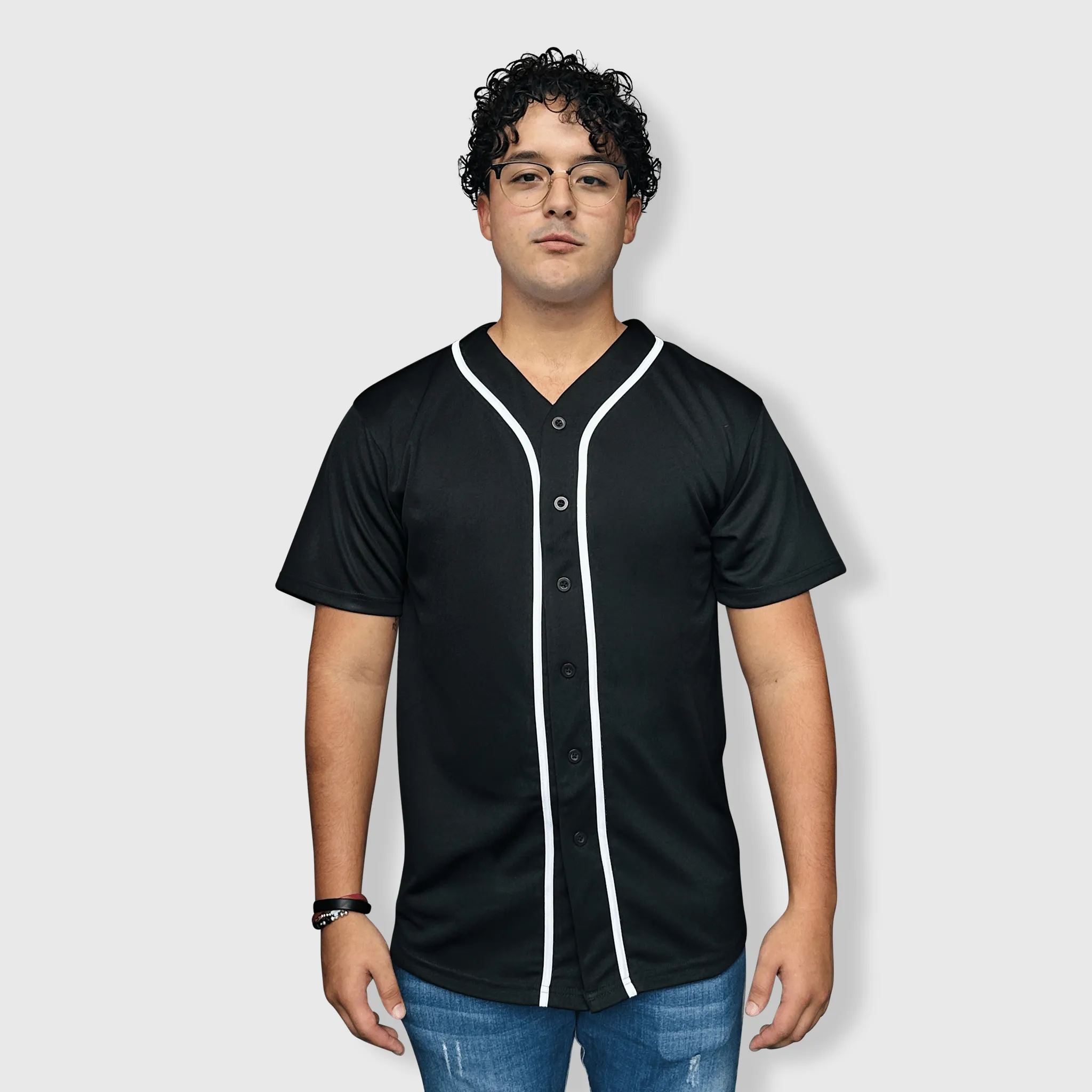 Baseball Button Down Jersey Adult