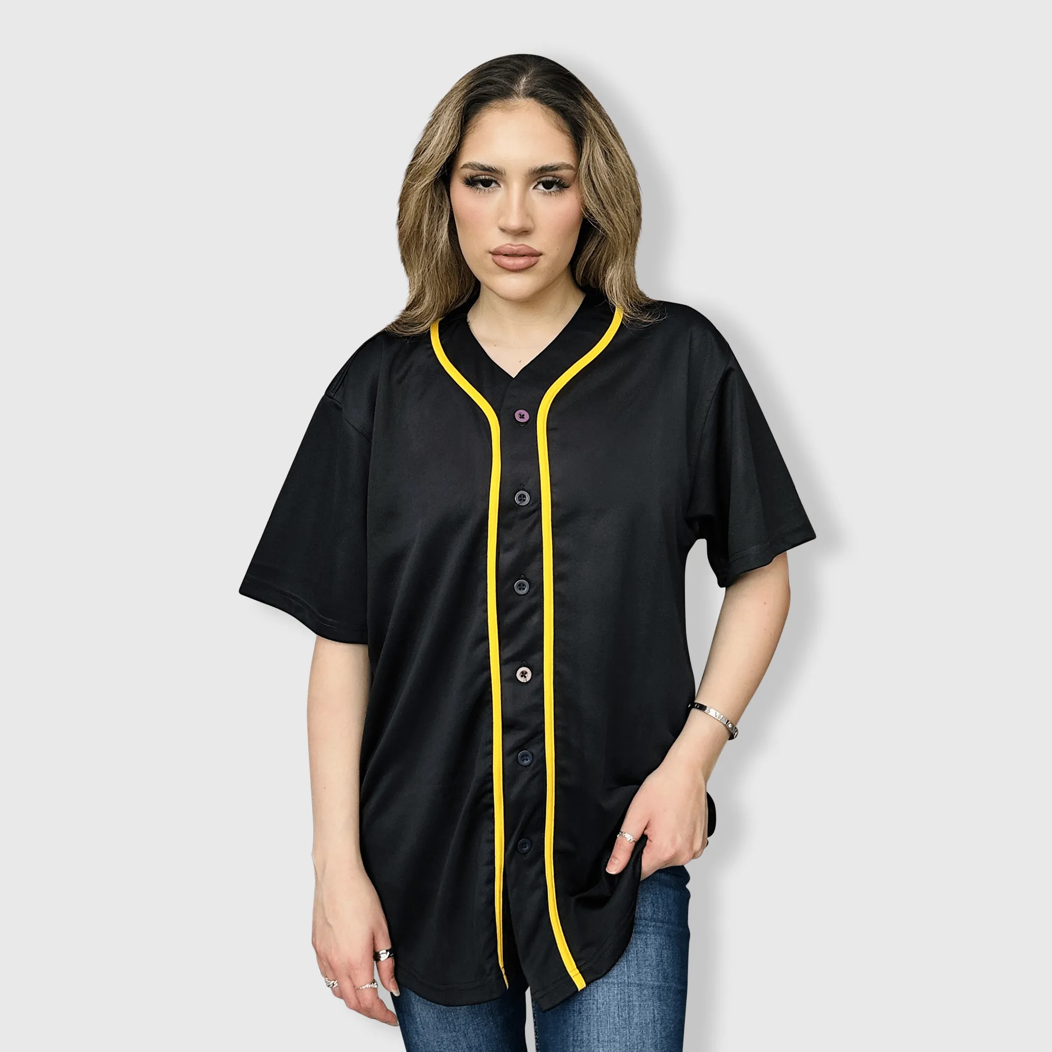 Baseball Button Down Jersey Adult