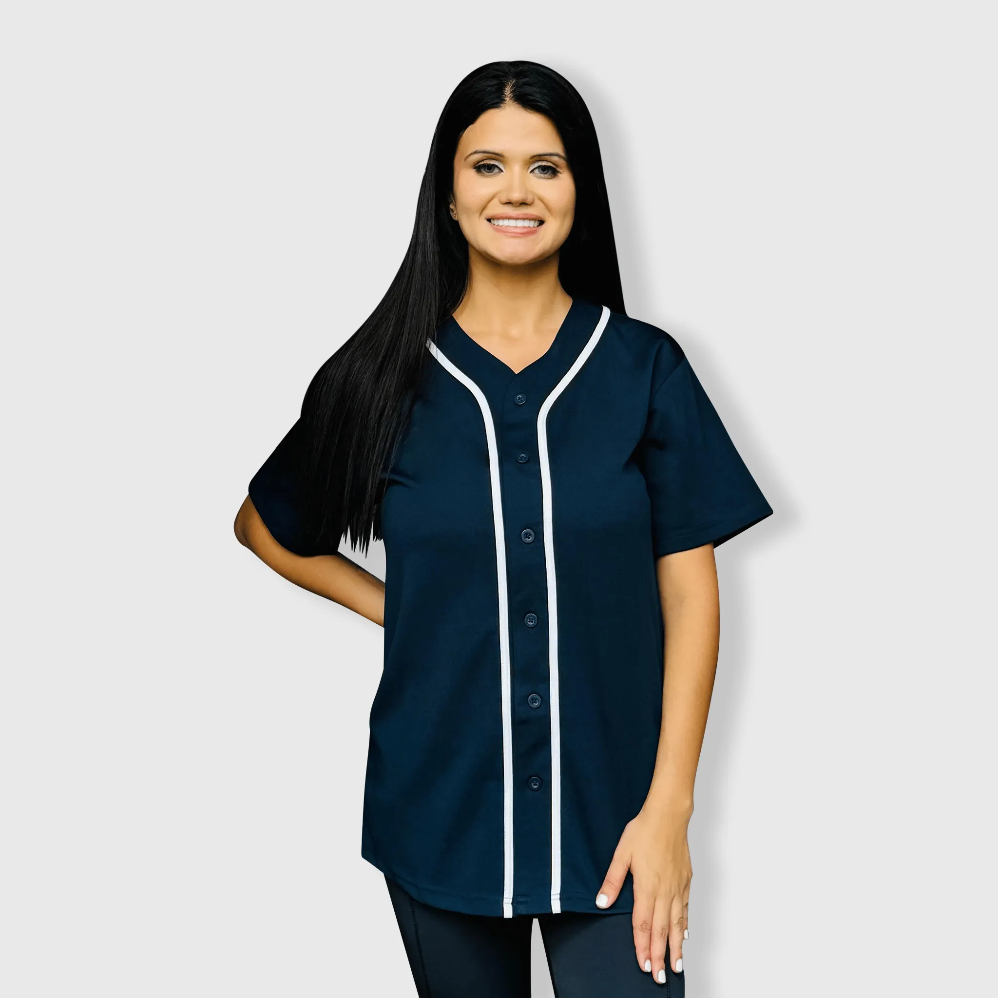 Baseball Button Down Jersey Adult