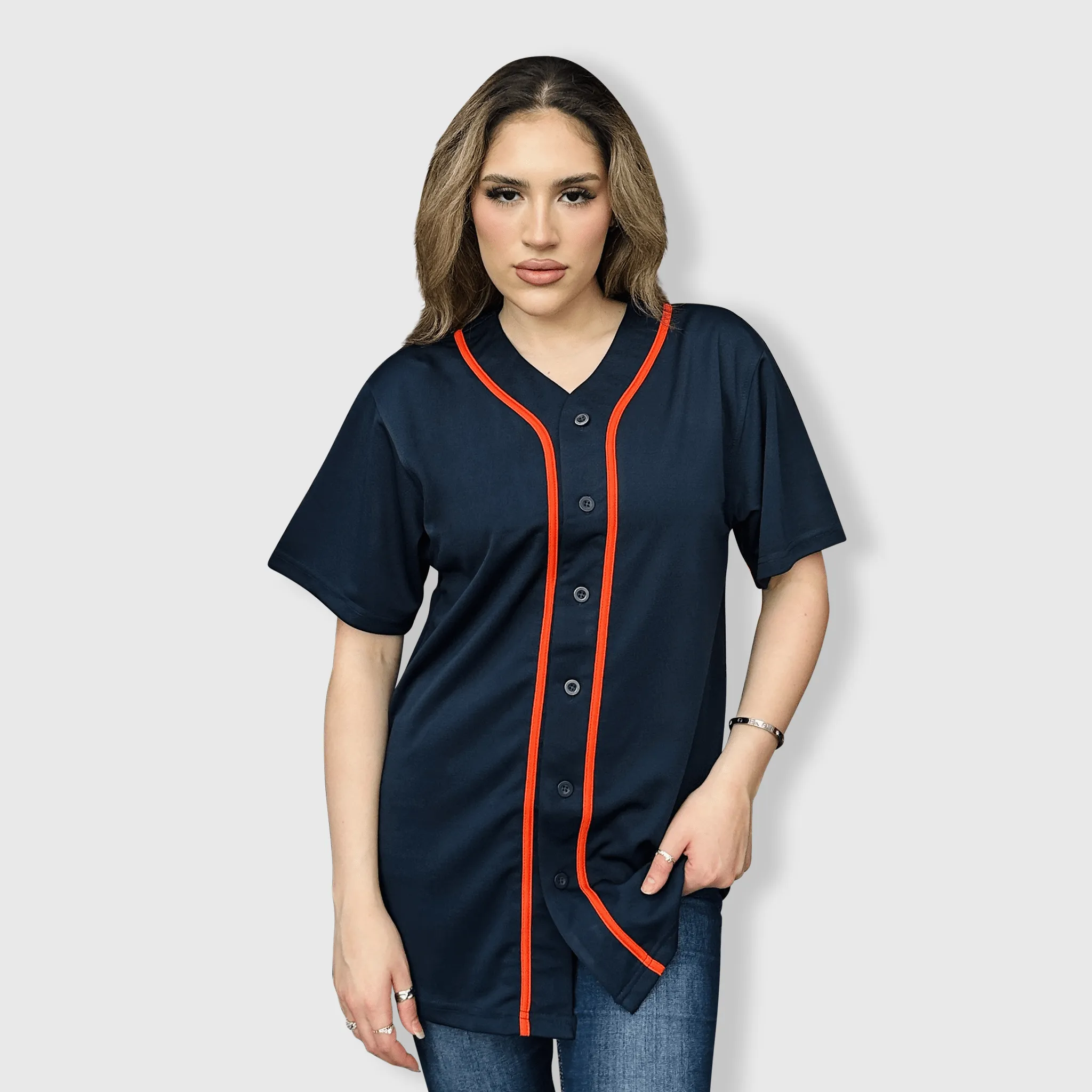 Baseball Button Down Jersey Adult