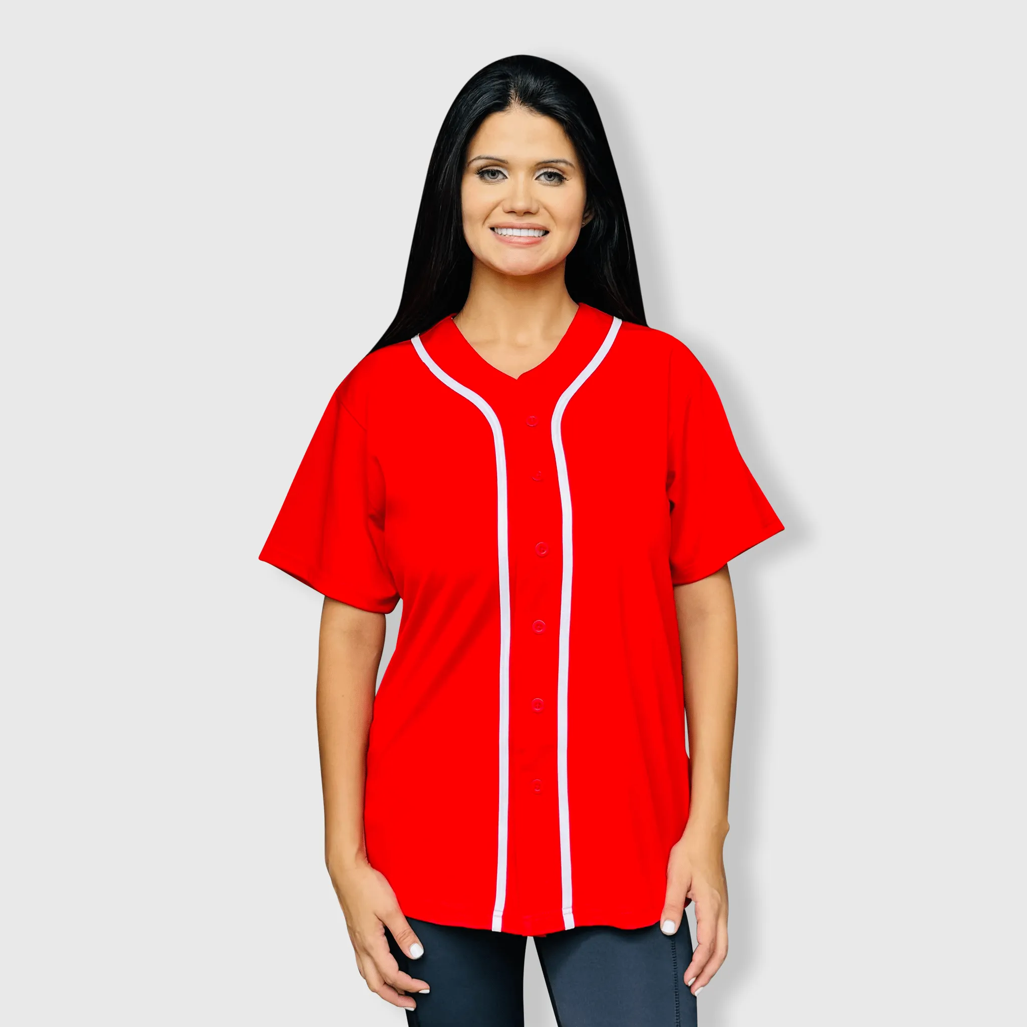 Baseball Button Down Jersey Adult