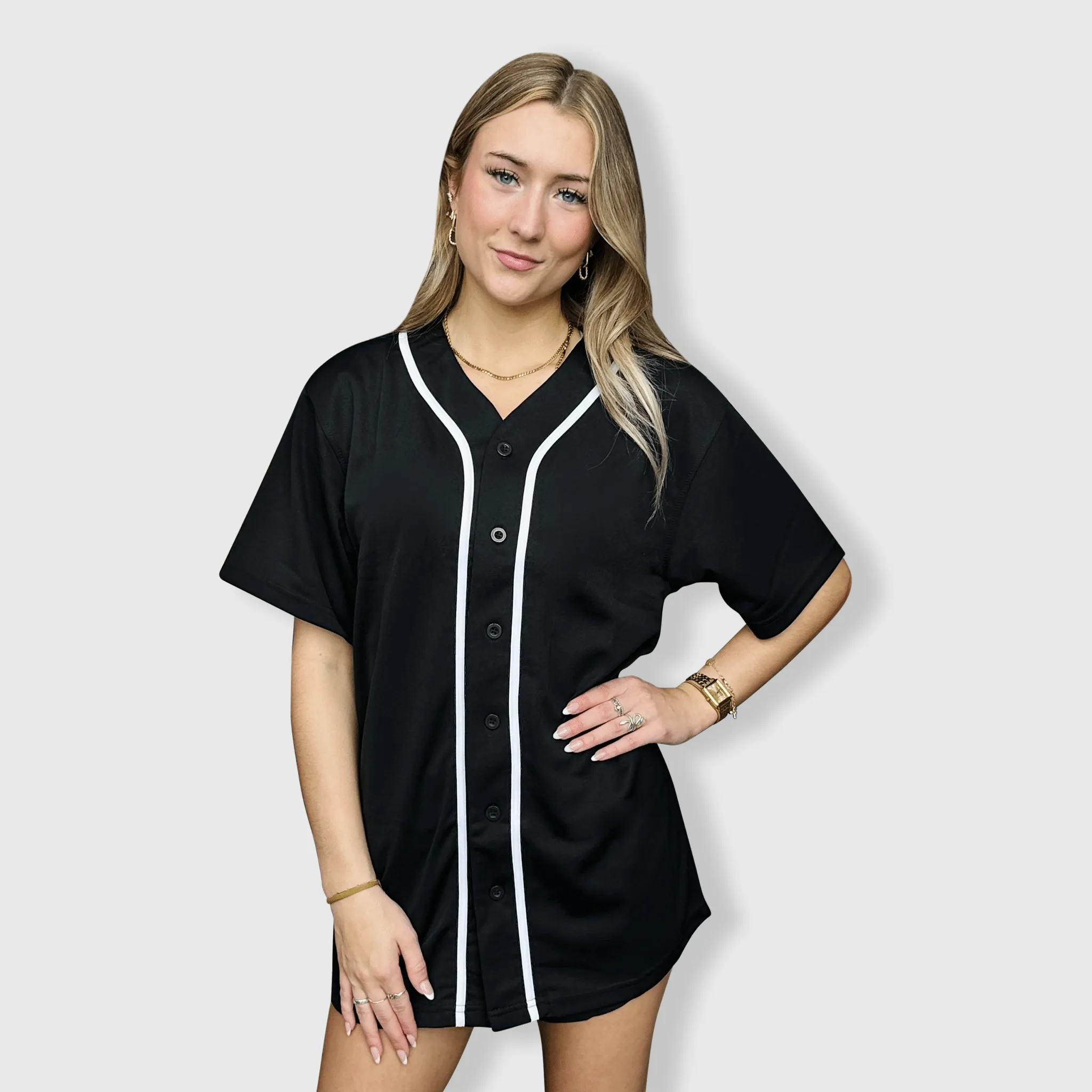 Baseball Button Down Jersey Adult