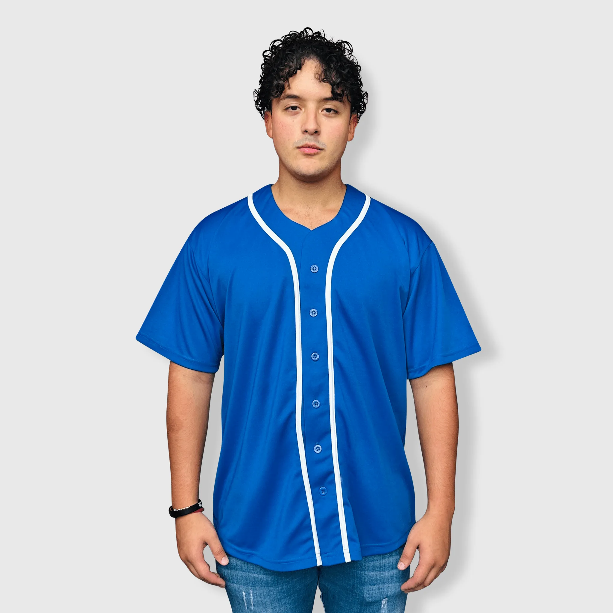 Baseball Button Down Jersey Adult