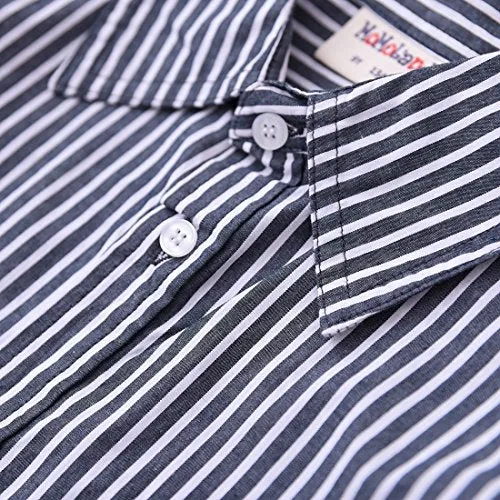 Big Boy Long Sleeve Navy Stripes Shirt