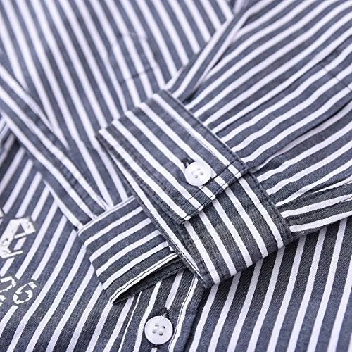 Big Boy Long Sleeve Navy Stripes Shirt