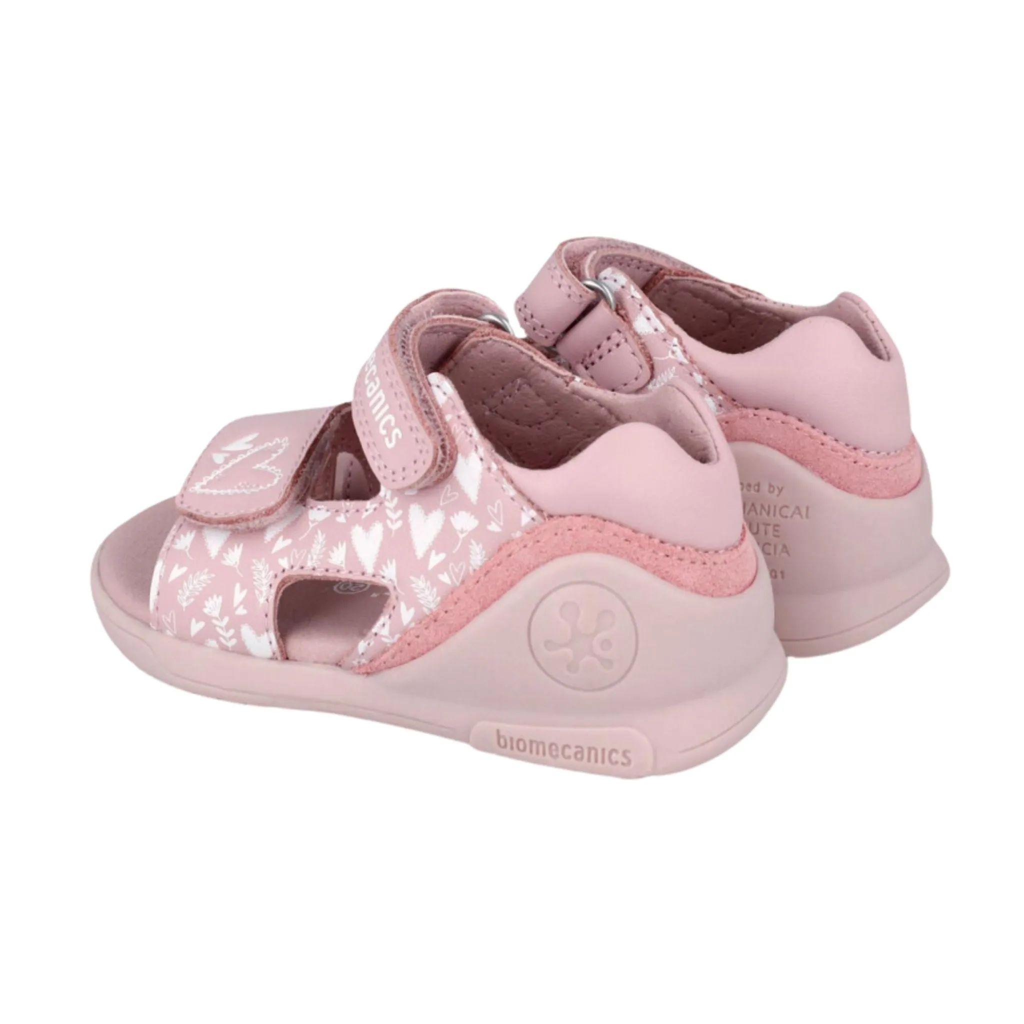 Biogateo Pink Triple Heart Sandals