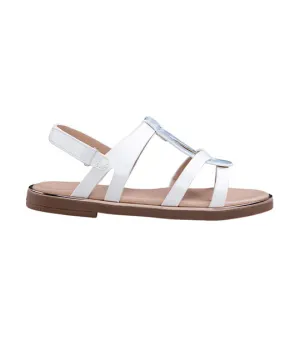 Brenda Kids Sandals for Girls - White