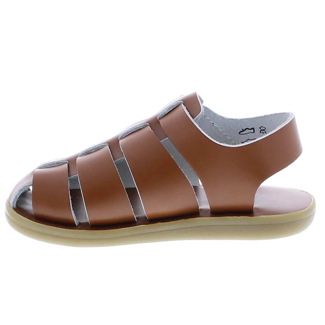 Captain Fisherman Kid's Sandal - Tan Leather