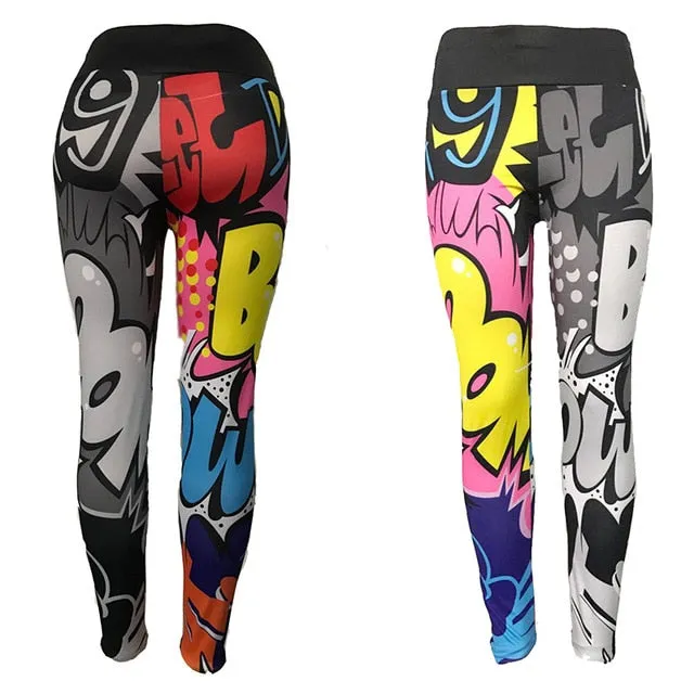 Cartoon Yoga Leggings