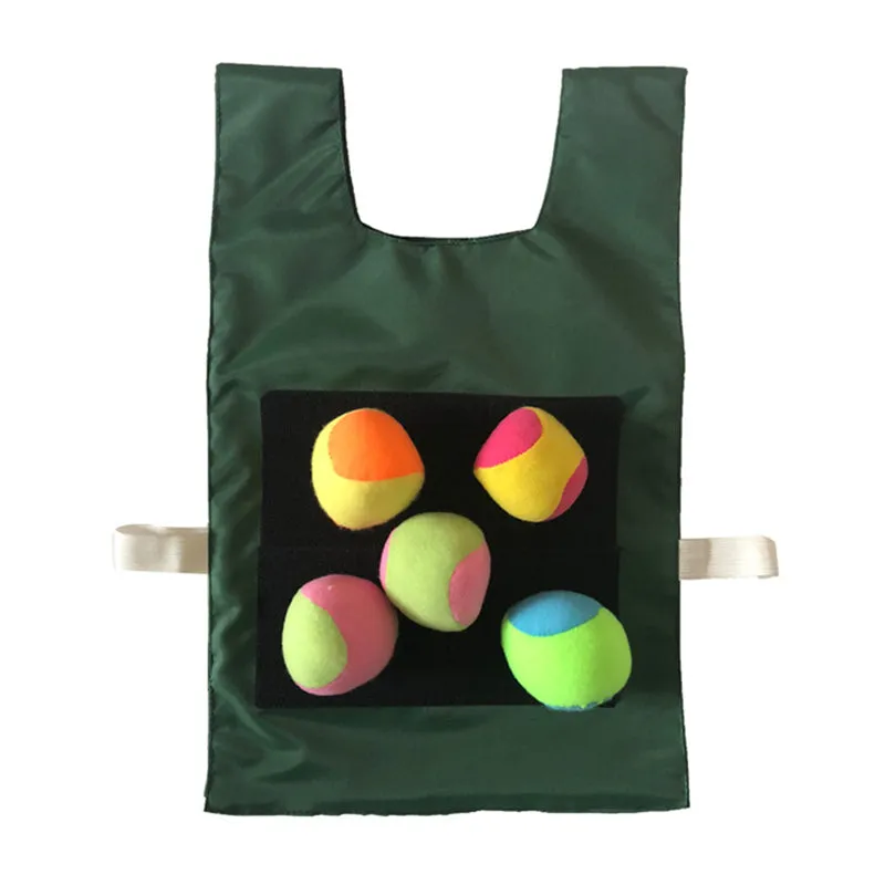 Children Dodgeball Game Set Waistcoat Throwing Toy Outdoor Sport Game