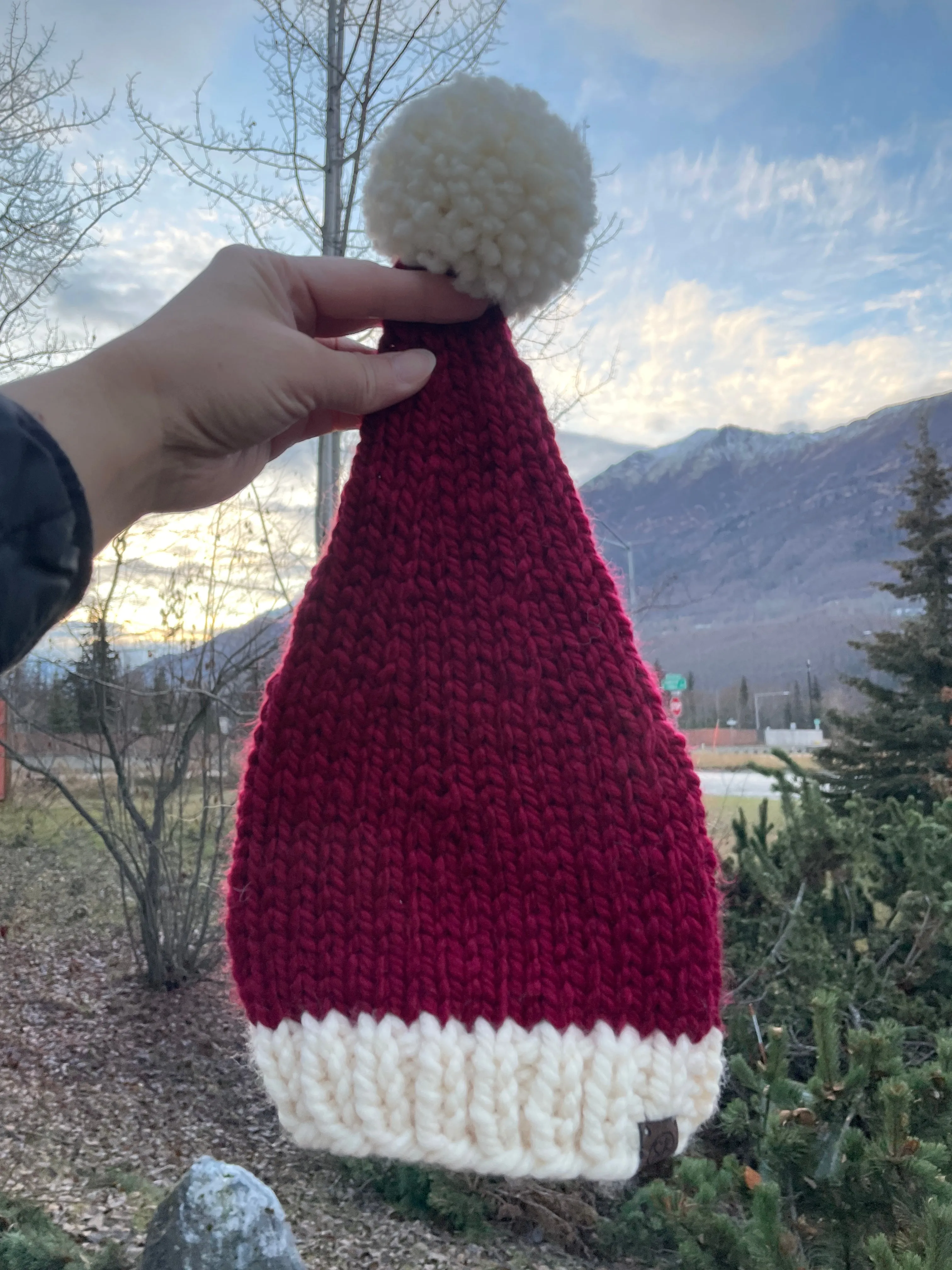 Classic Santa Knit Stocking Hat