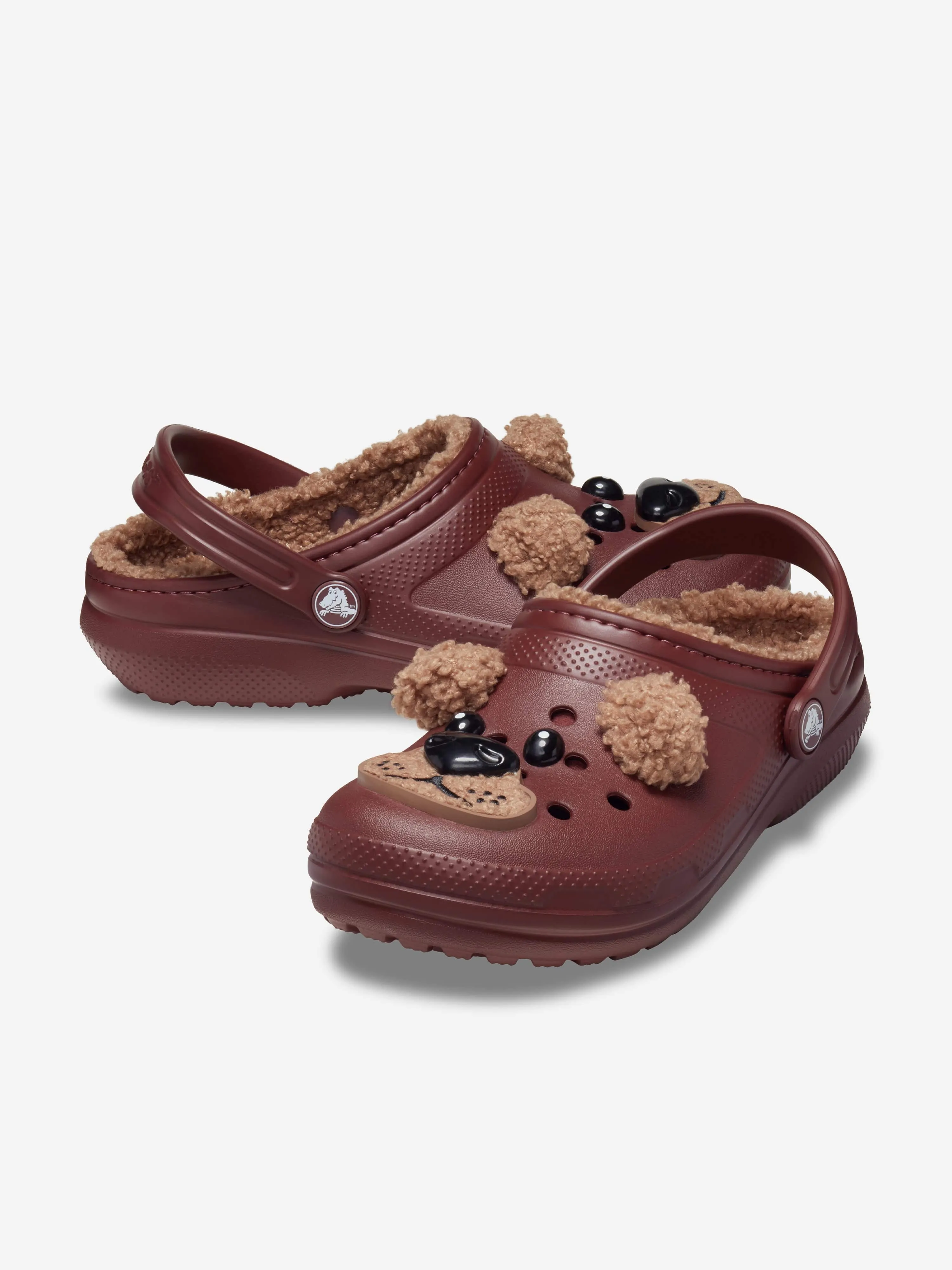 Crocs Kids Classic Lined I Am Bear Clog in Brown