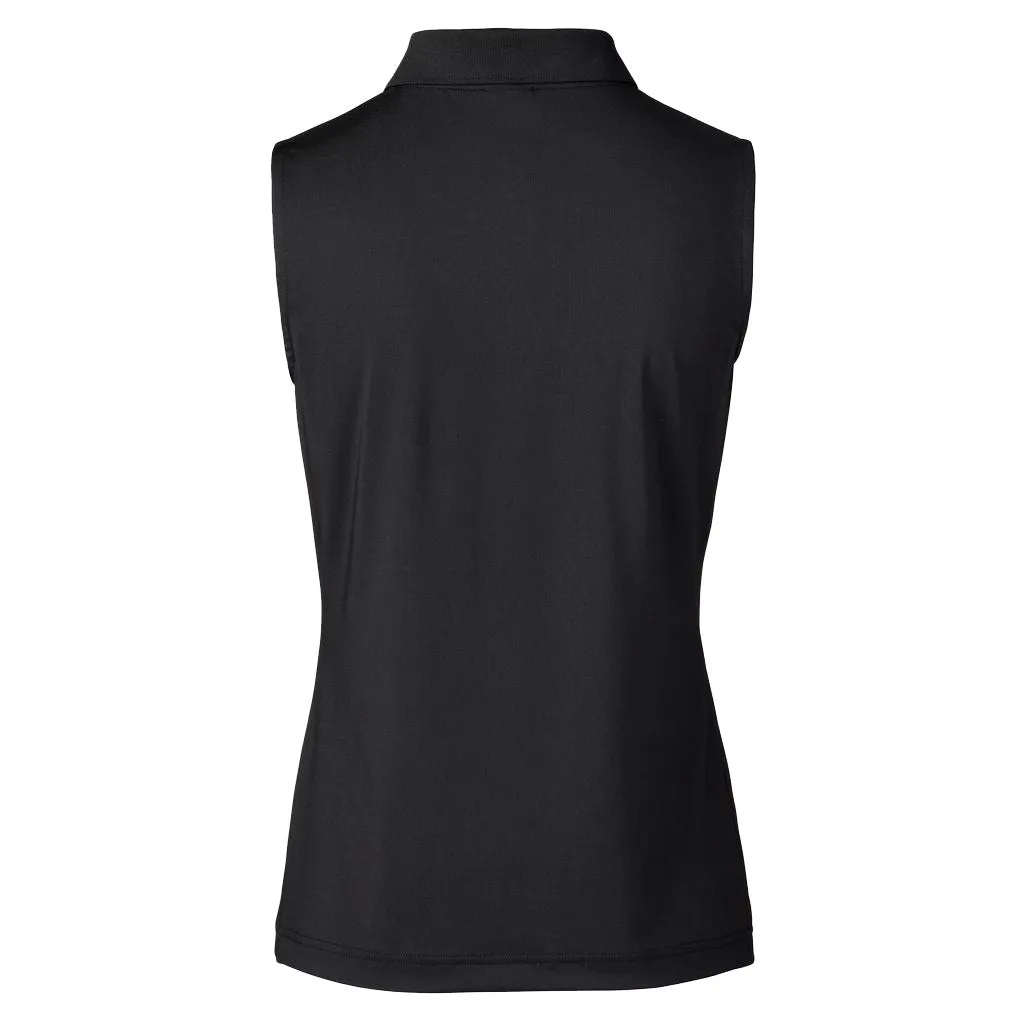 Daily Sports Tabby Black Womens Sleeveless Golf Polo