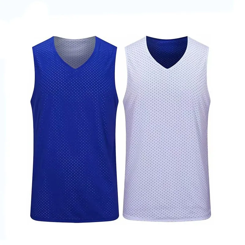 Double-sided Wearable Reversible Basketball Jersey Uniforms double-deck Quick-drying Sports Shirts Adult Kids Basketball Jerseys