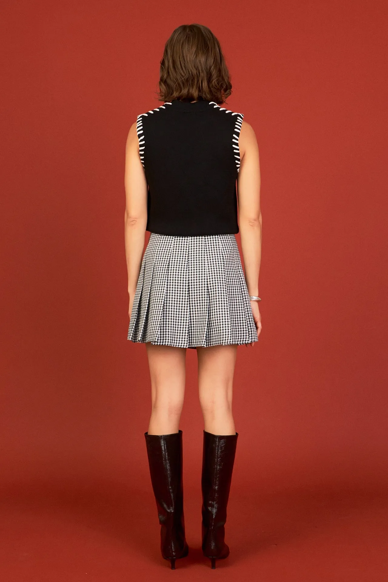 English Factory - Gingham Check Skort