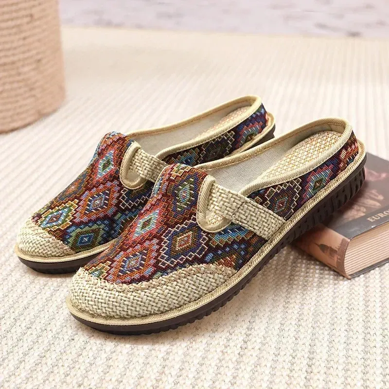 Ethnic Style Embroidered Outdoor Shoes for Women