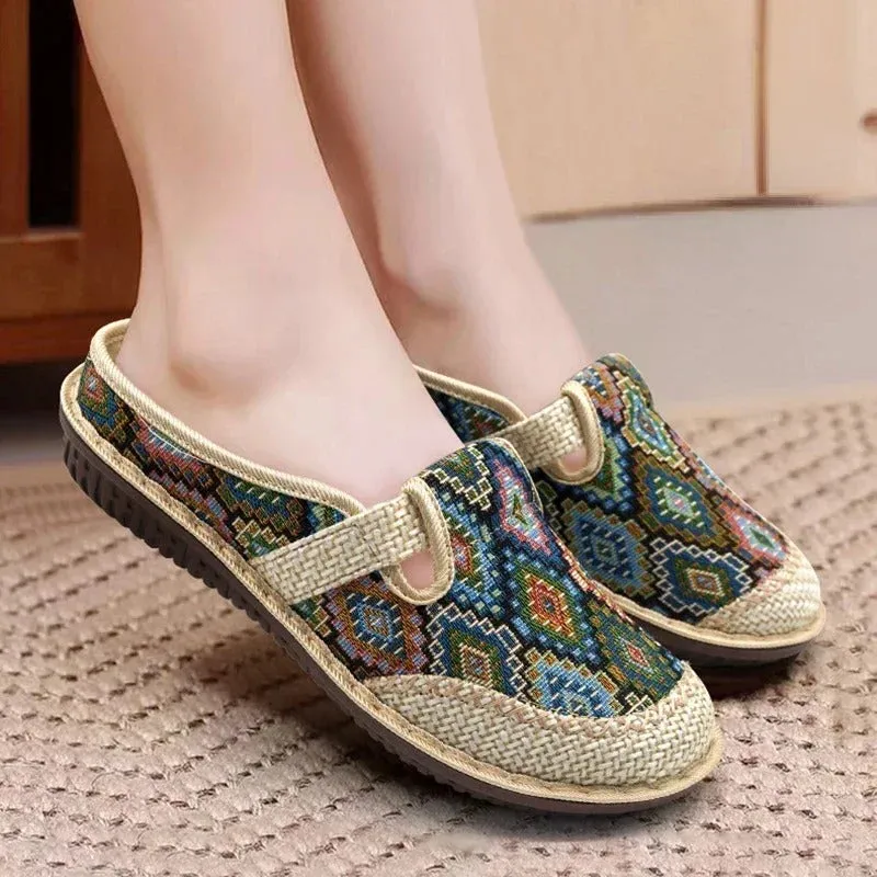 Ethnic Style Embroidered Outdoor Shoes for Women