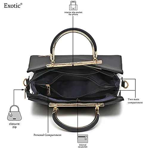 EXOTIC Women Handbag Black