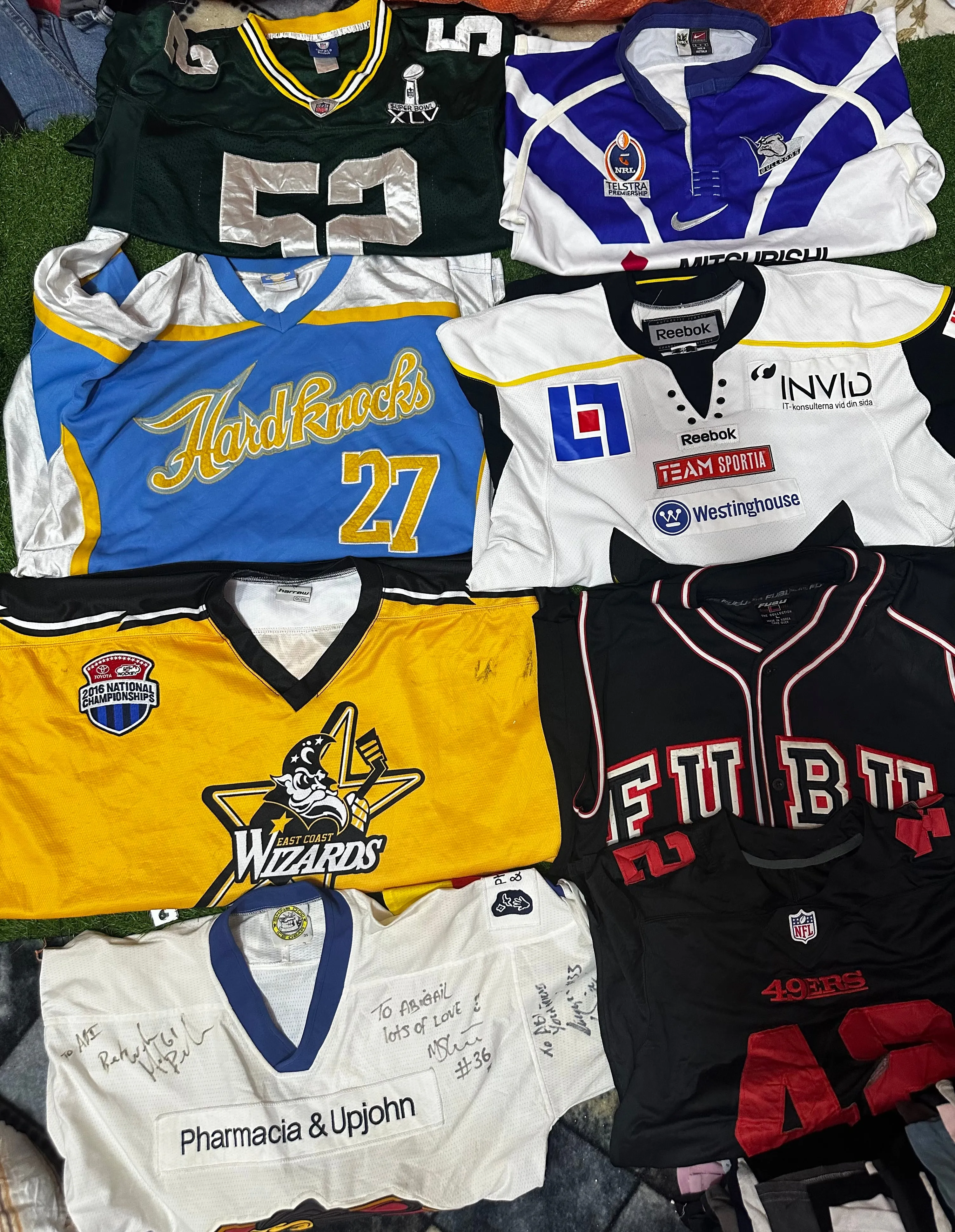 Football and sports jersey 15 pcs