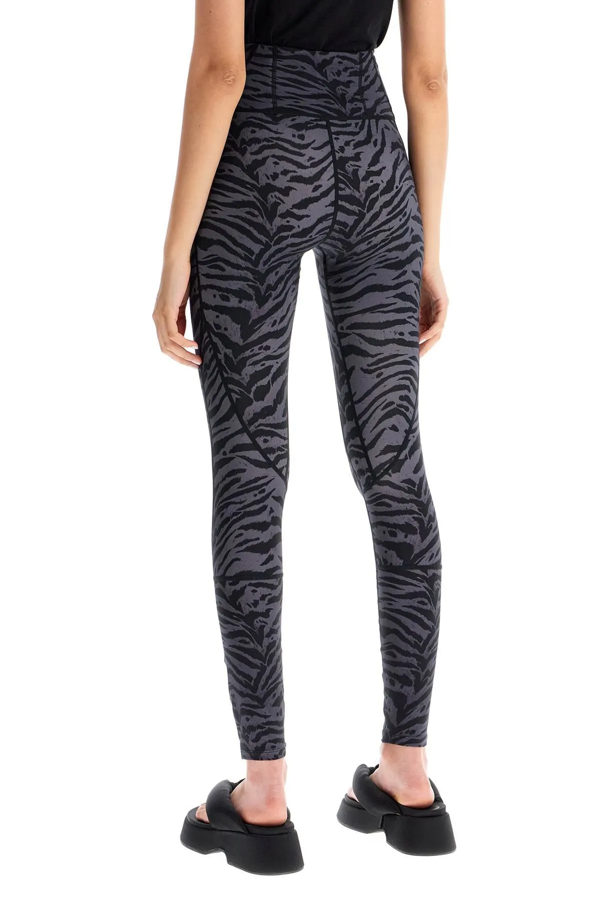 Ganni animal print sports leggings