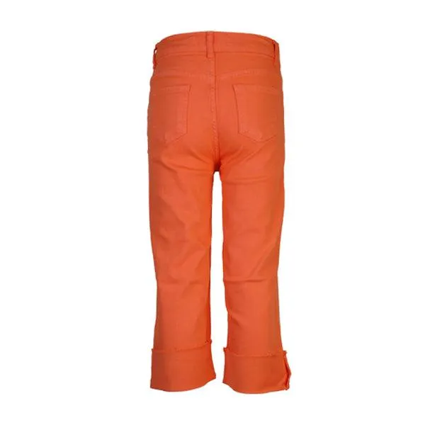 GIRLS ORANGE CASUAL TROUSERS